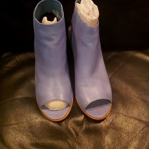 Steve Madden Lavender Open-Toe Ankle Booties